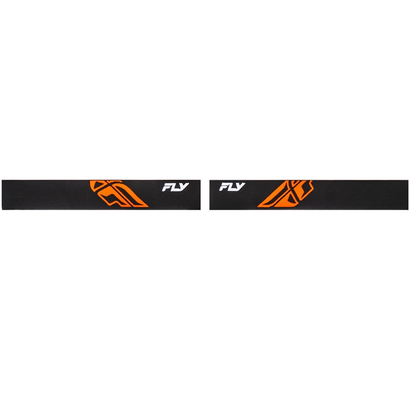 Bērnu motokrosa brilles FLY Racing Focus black-orange II ar caurspīdīgu pleksi