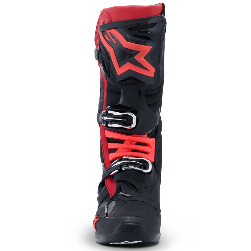 Alpinestars Tech 10 melni un sarkani motocikla zābaki