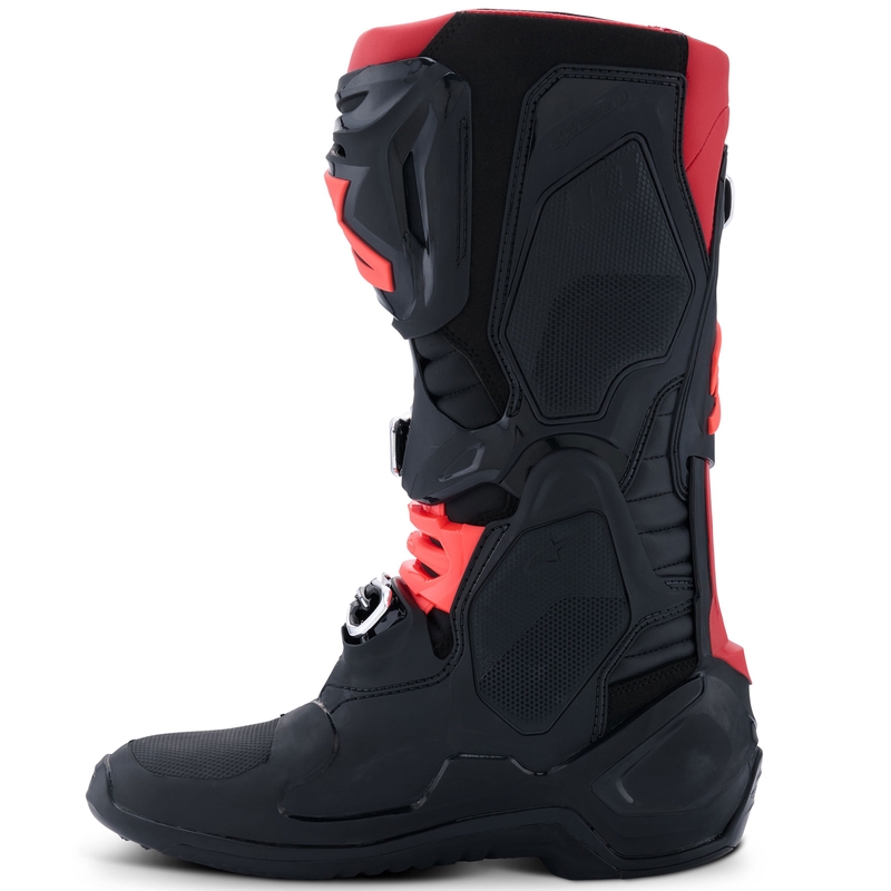 Alpinestars Tech 10 melni un sarkani motocikla zābaki