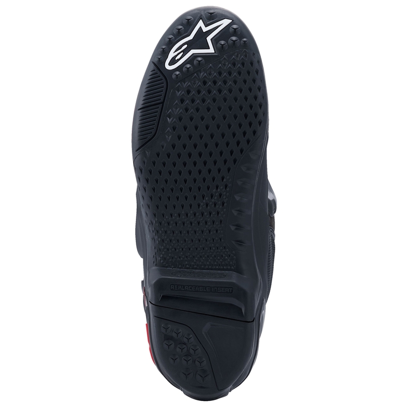 Alpinestars Tech 10 melni un sarkani motocikla zābaki