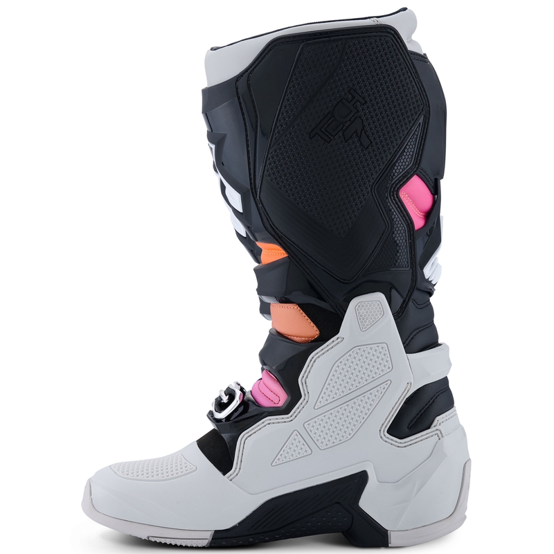 Alpinestars Tech 7 Black-Light Grey-Fluo Orange-Gradient motociklu zābaki