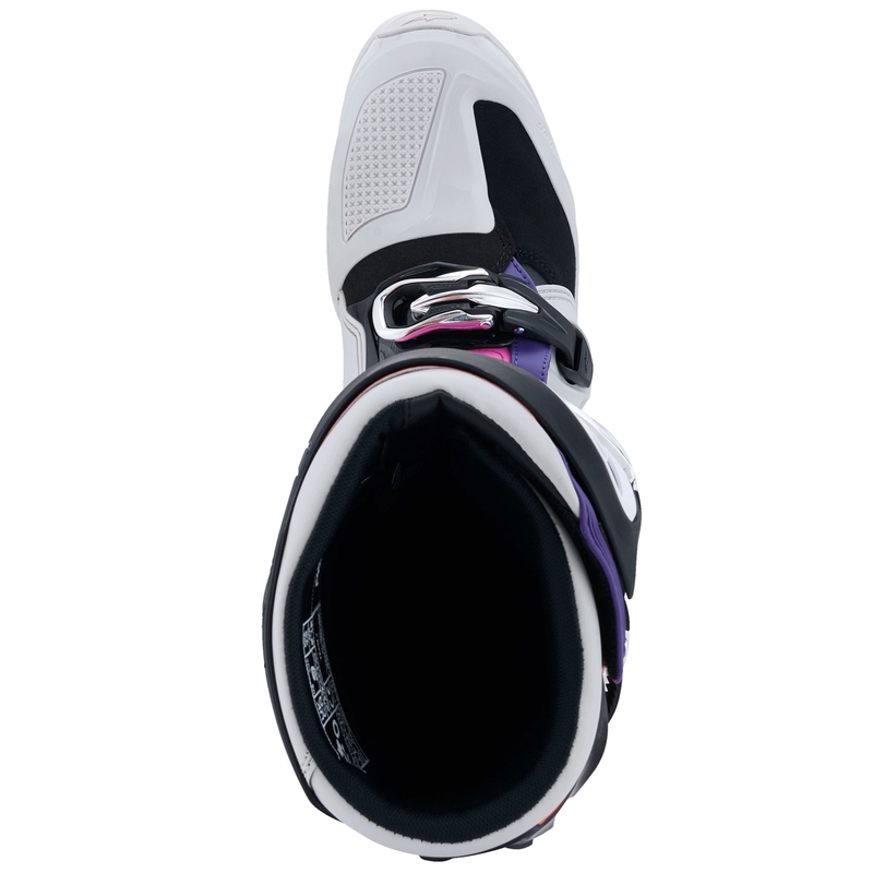 Alpinestars Tech 7 Black-Light Grey-Fluo Orange-Gradient motociklu zābaki