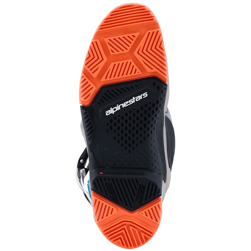 Alpinestars Tech 7 Enduro Black-Dark Grey-Fluo Orange Motociklu zābaki