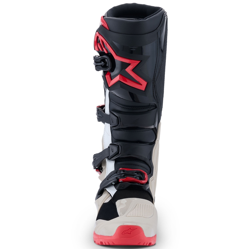 Alpinestars Tech 7 Enduro Black-Light Grey-Red Motociklu zābaki