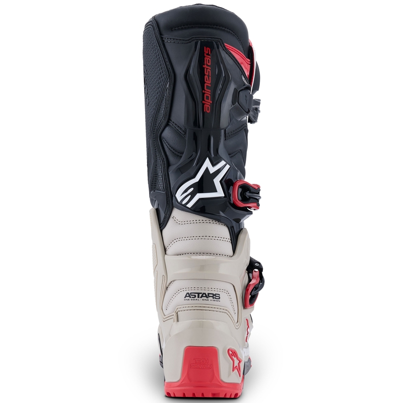 Alpinestars Tech 7 Enduro Black-Light Grey-Red Motociklu zābaki