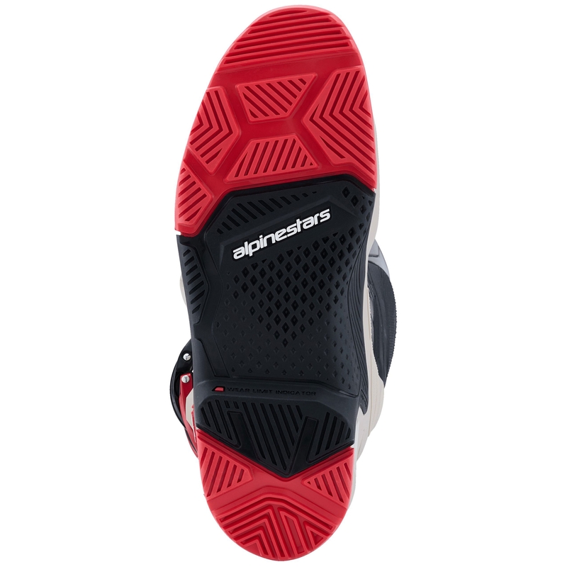 Alpinestars Tech 7 Enduro Black-Light Grey-Red Motociklu zābaki