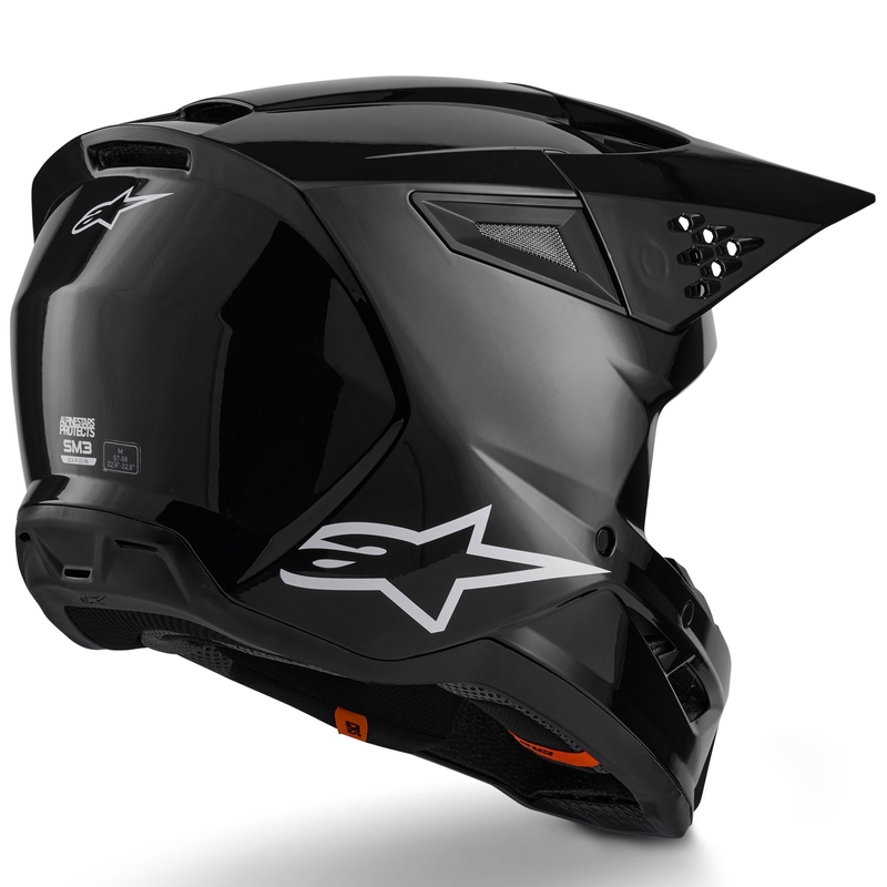 Alpinestars S-M3 Solid motokrosa ķivere melna