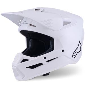 Alpinestars S-M3 cietā motokrosa ķivere Balta