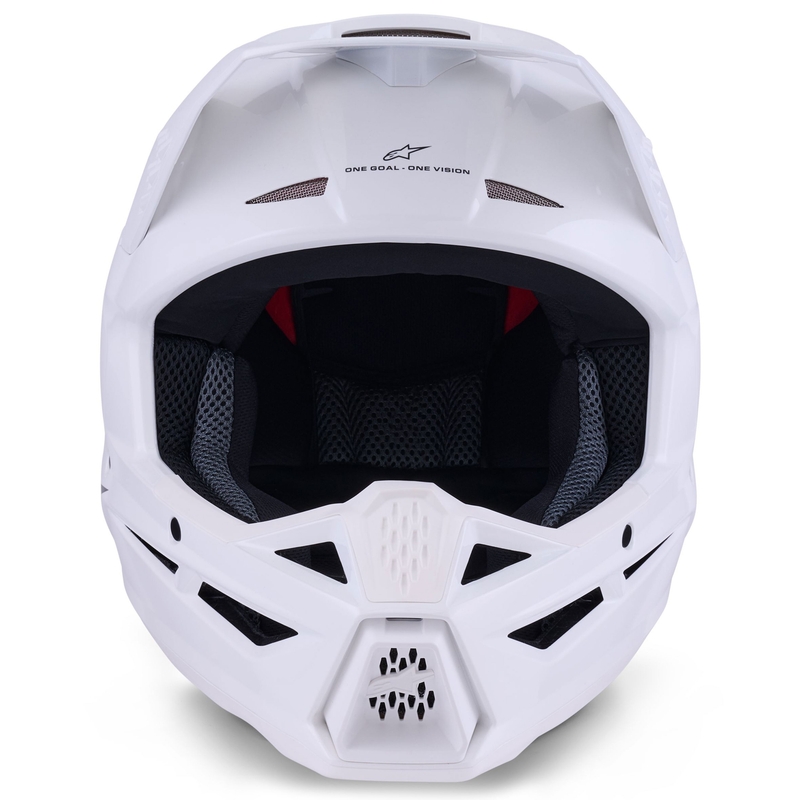 Alpinestars S-M3 cietā motokrosa ķivere Balta