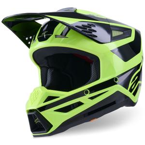 Alpinestars S-M3 Heat fluo dzelteni melna motokrosa ķivere