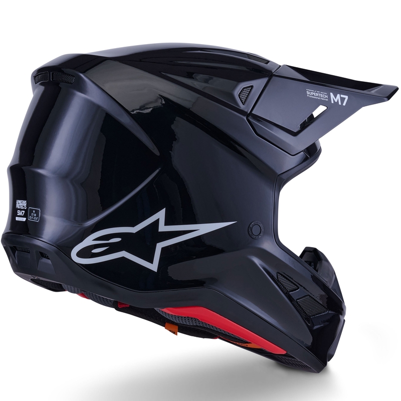 Alpinestars SM7 Solid motokrosa ķivere melna