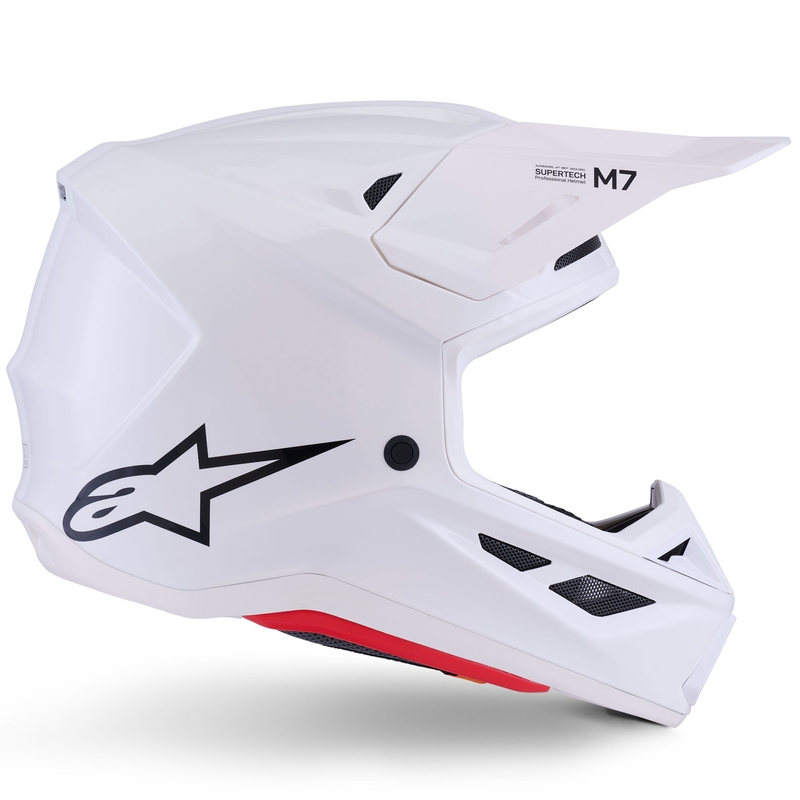 Alpinestars SM7 Solid motokrosa ķivere balta