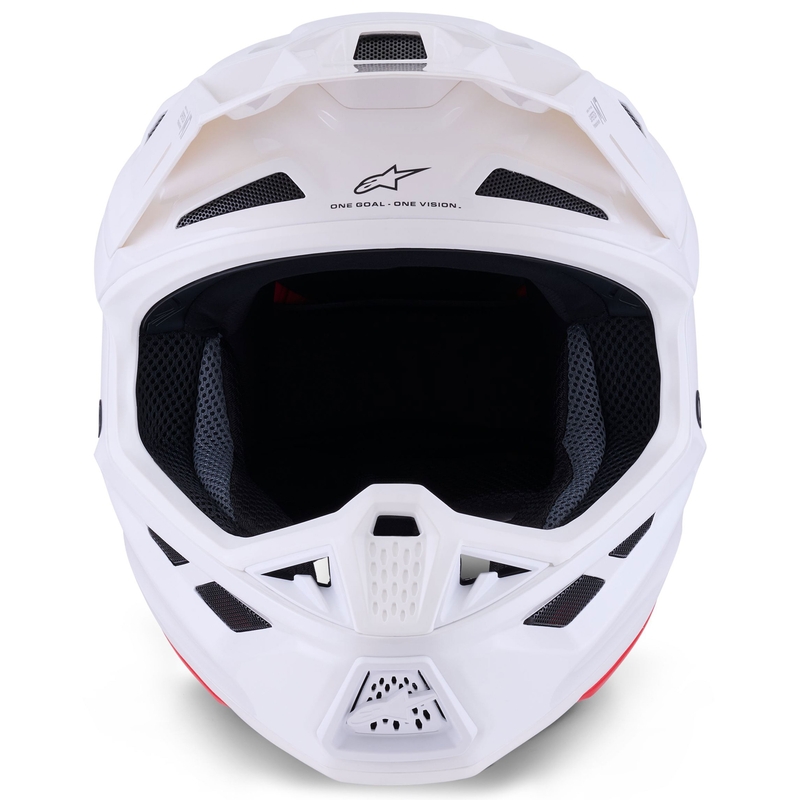 Alpinestars SM7 Solid motokrosa ķivere balta