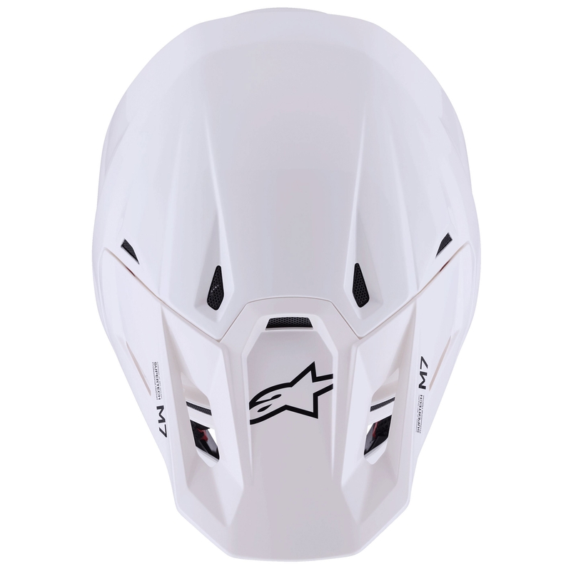 Alpinestars SM7 Solid motokrosa ķivere balta