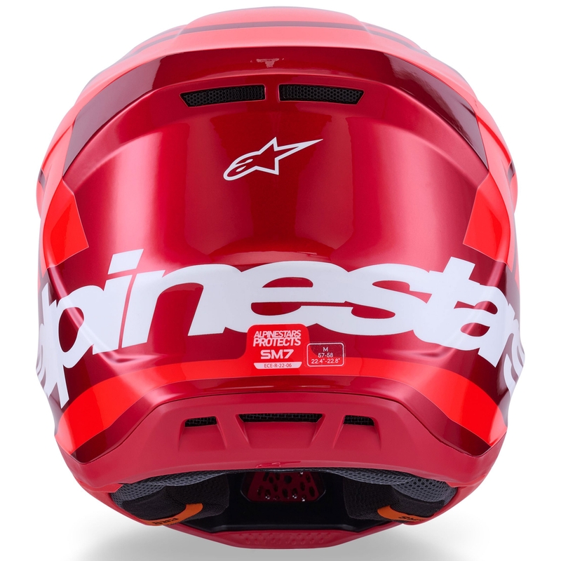 Alpinestars SM7 Core motokrosa ķivere sarkana