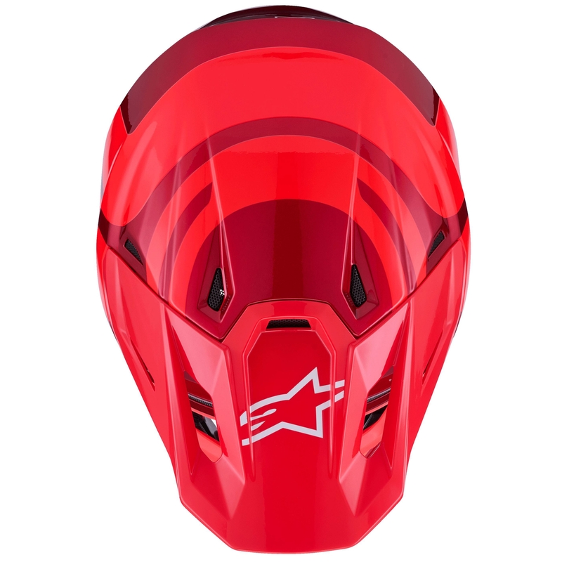 Alpinestars SM7 Core motokrosa ķivere sarkana
