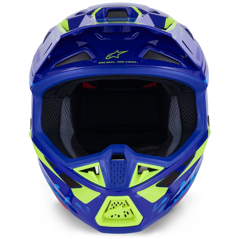 Alpinestars SM7 Deed motokrosa ķivere zili-fluo dzeltena