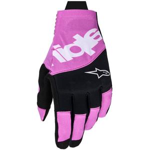 Alpinestars Techstar motokrosa cimdi melni-skaidri pelēki-violeti