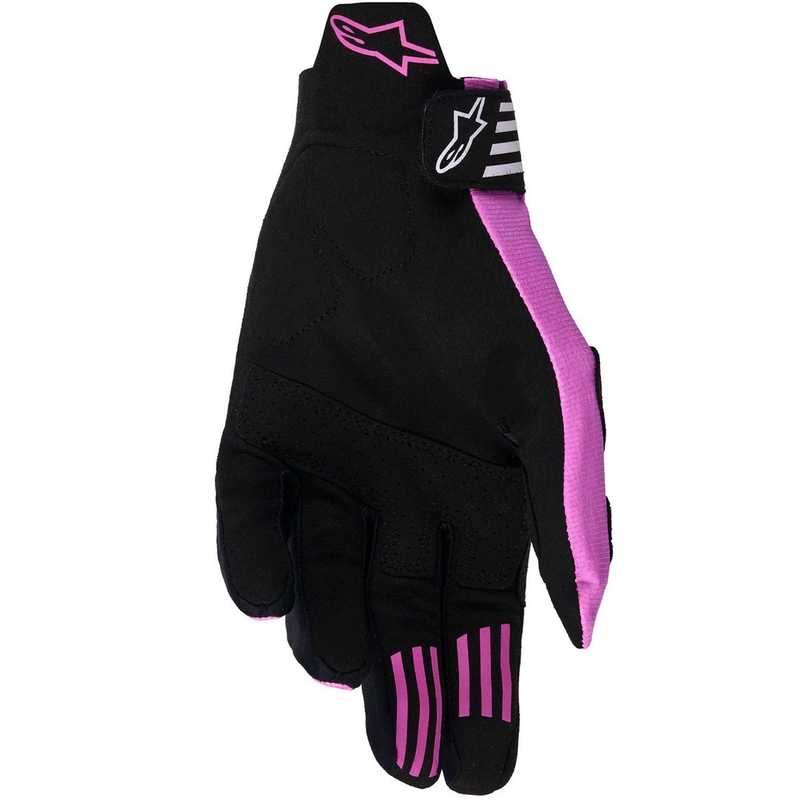 Alpinestars Techstar motokrosa cimdi melni-skaidri pelēki-violeti