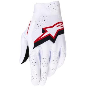 Alpinestars Supertech MX motokrosa cimdi balti-melni-sarkani