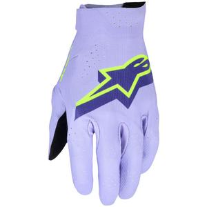 Alpinestars Supertech MX motokrosa cimdi lavandu-violeti-dzelteni