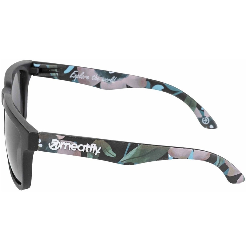 Meatfly Memphis Pink Flowers Melnas un rozā saulesbrilles