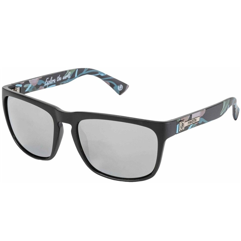 Meatfly Ronnie Pink Flowers melnas un rozā saulesbrilles