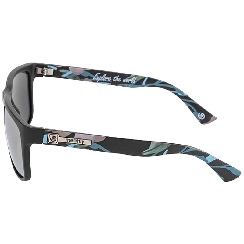 Meatfly Ronnie Pink Flowers melnas un rozā saulesbrilles