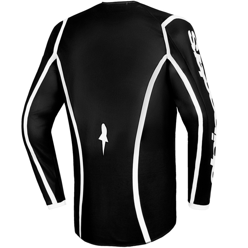Alpinestars Fluid Apex motokrosa krekliņš melns un pelēks