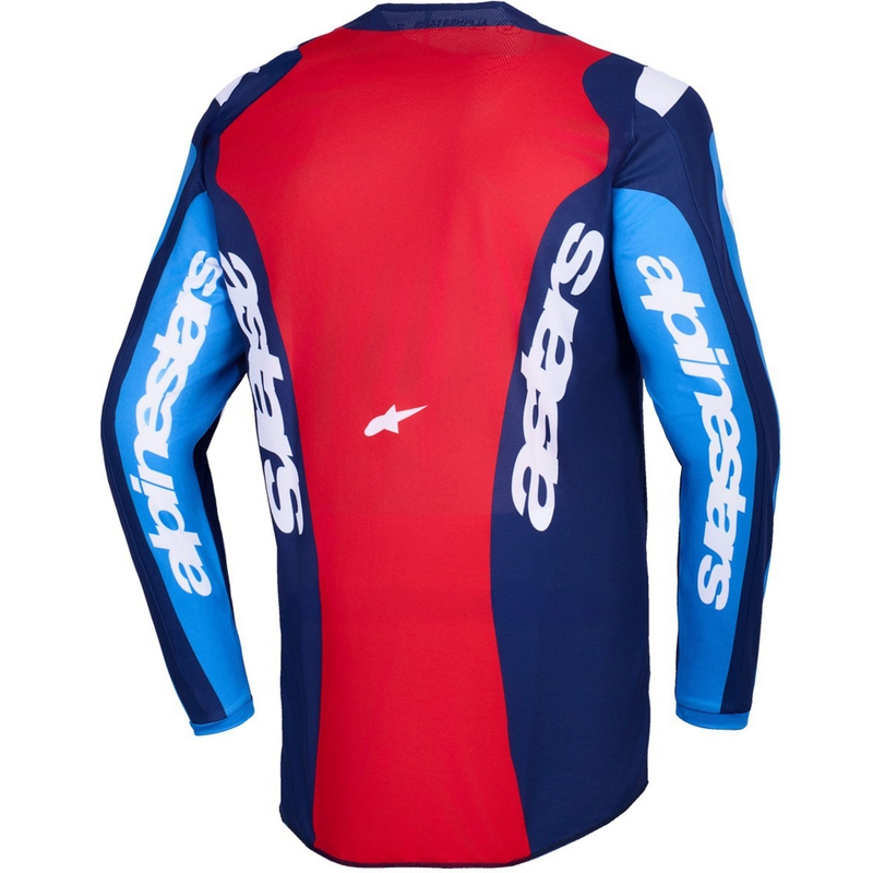 Alpinestars Fluid Grid motokrosa krekliņš zils un sarkans