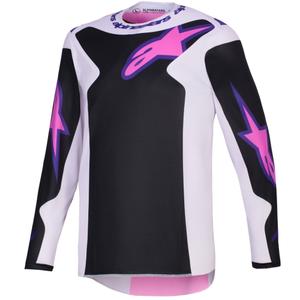 Alpinestars Fluid Grid motokrosa krekliņš melns-skaidri pelēks-violets