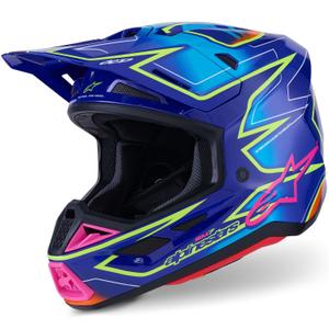 Alpinestars SM7 Cast Blue-Pink-Fluo Yellow motokrosa ķivere