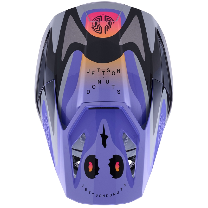 Alpinestars S-M3 motokrosa ķivere JETT LAWRENCE pelēki violeti melna