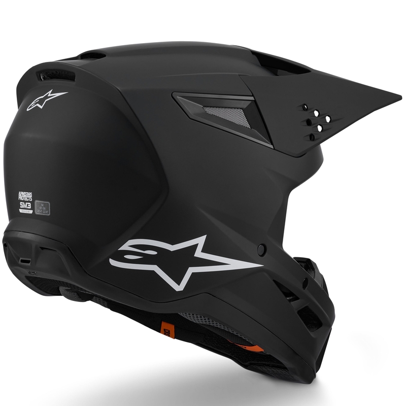 Alpinestars S-M3 Solid motokrosa ķivere matēti melna