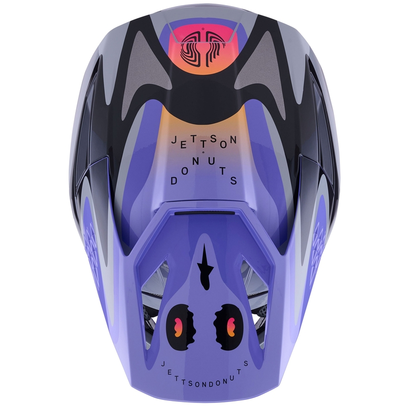 Bērnu motokrosa ķivere Alpinestars S-M3 edition JETT LAWRENCE pelēki violeti melna