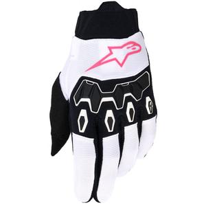 Alpinestars Stella Full Bore V2 sieviešu motokrosa cimdi violeti-balti-melni