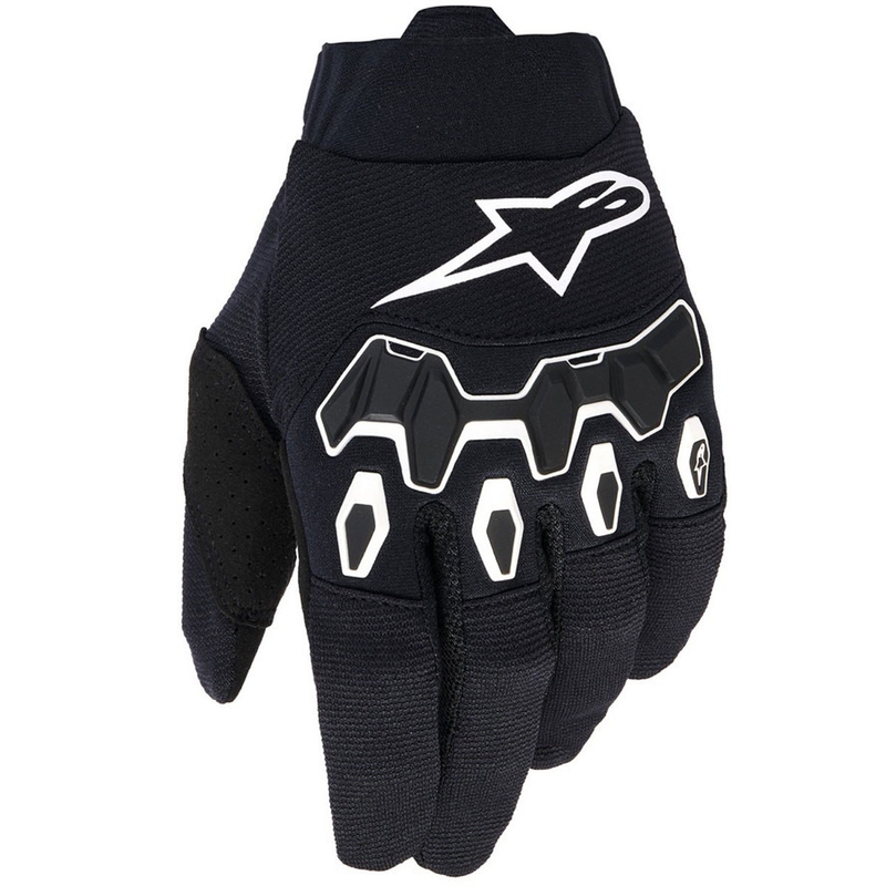 Alpinestars Full Bore V2 Jauniešu/Dzēnu motokrosa cimdi melni un balti