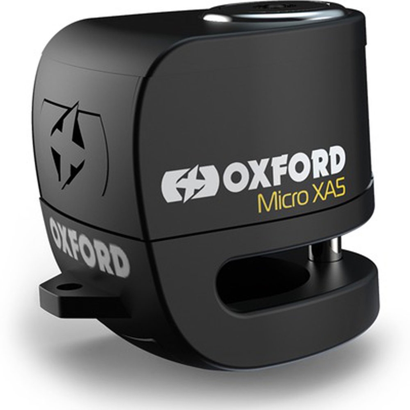 Oxford Micro XA5 disku bremžu slēdzene ar integrētu signalizāciju melna