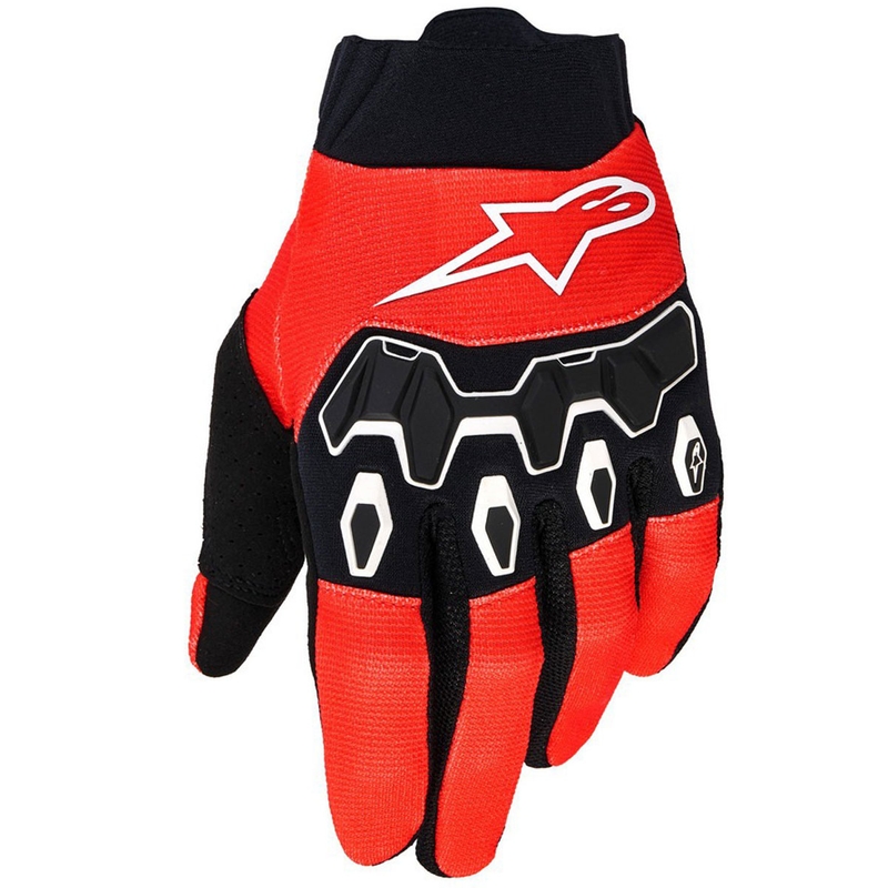 Alpinestars Full Bore V2 jauniešu/jauniešu motokrosa cimdi sarkans, melns un balts