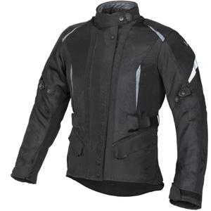 Sieviešu motocikla jaka Ayrton Teressa II Flow melni pelēka