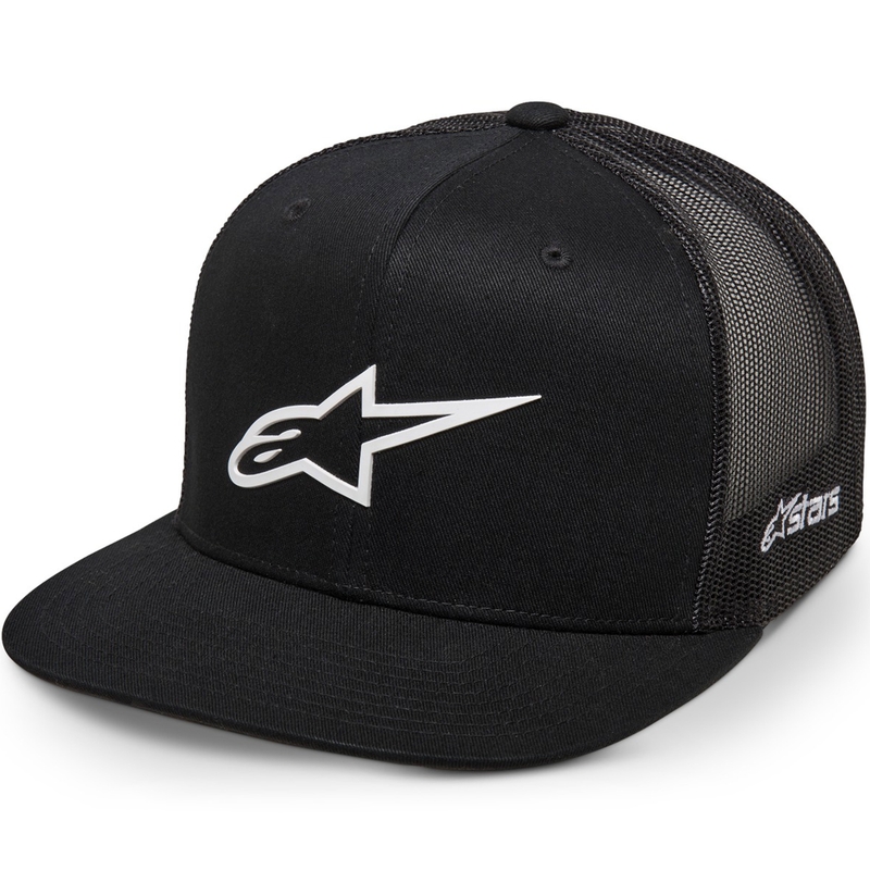 Alpinestars 3D Ageless Trucker cepure melnā un baltā krāsā