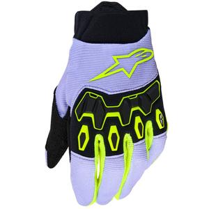 Alpinestars Full Bore V2 Jauniešu/Dzīvnieku motokrosa cimdi violeti-fluo dzelteni