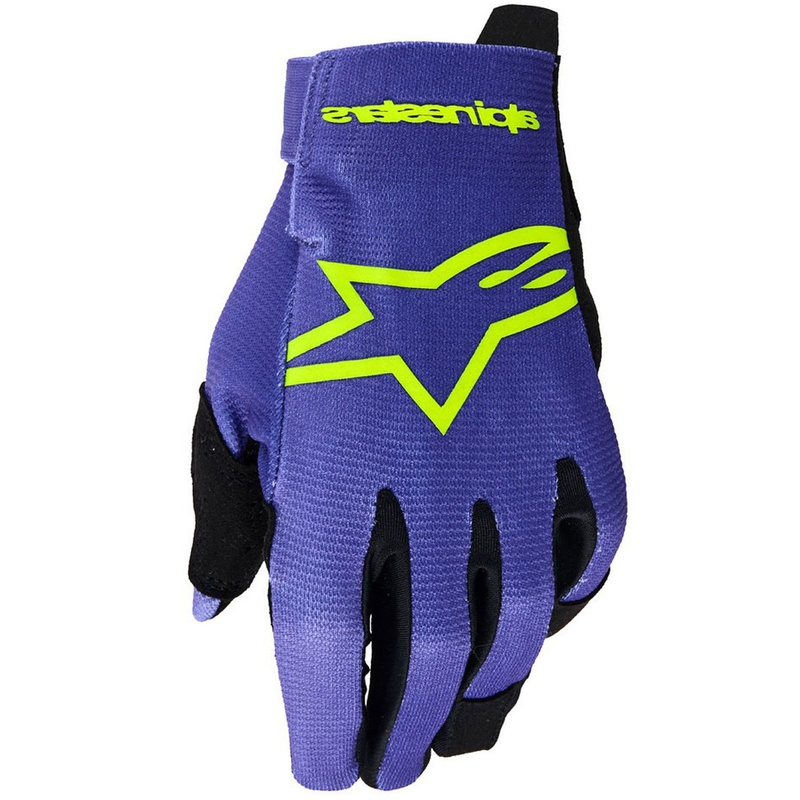 Alpinestars Radar jauniešu motokrosa cimdi bērniem purpursarkani-fluo dzelteni