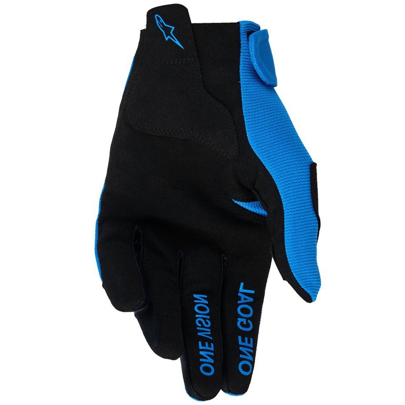 Alpinestars Radar jauniešu bērnu motokrosa cimdi zili un balti
