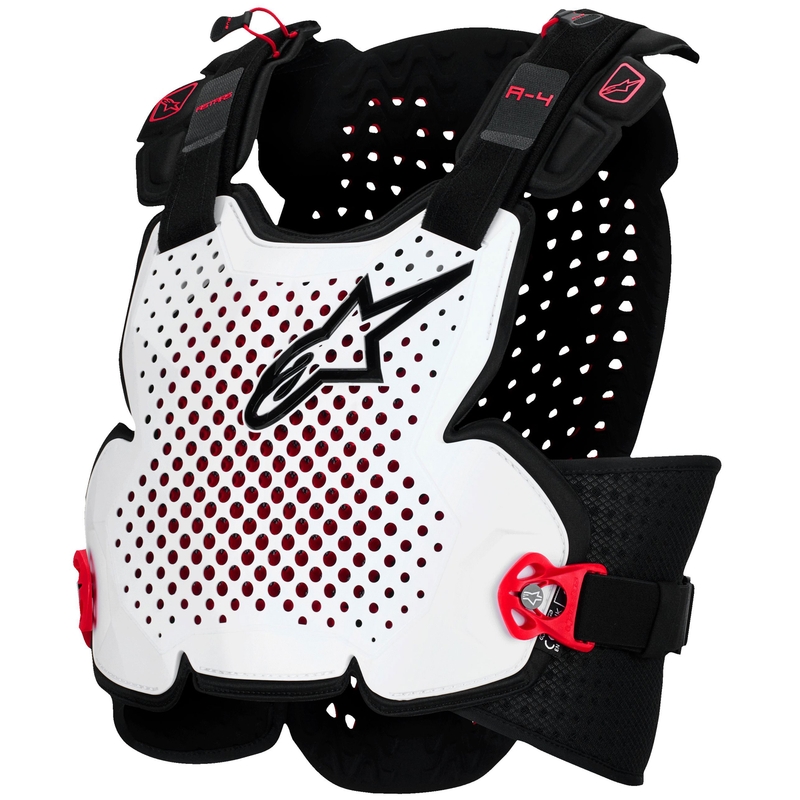 Alpinestars A-4 Plasma melni-arkani-balti krūšu aizsargi