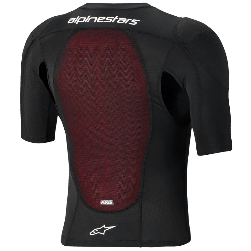 Alpinestars Bionic Plasma LT ķermeņa aizsargi ar īsām piedurknēm melnā, sarkanā un baltā krāsā