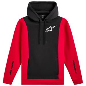 Alpinestars Ignite Hoodie melnā un sarkanā krāsā
