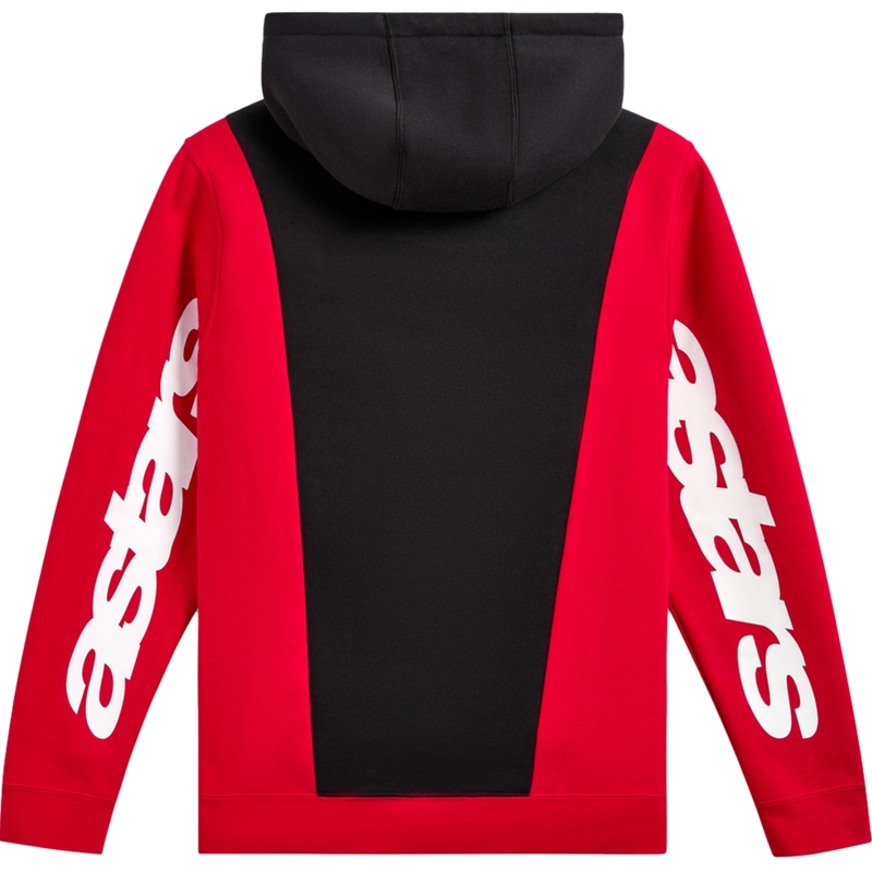 Alpinestars Ignite Hoodie melnā un sarkanā krāsā