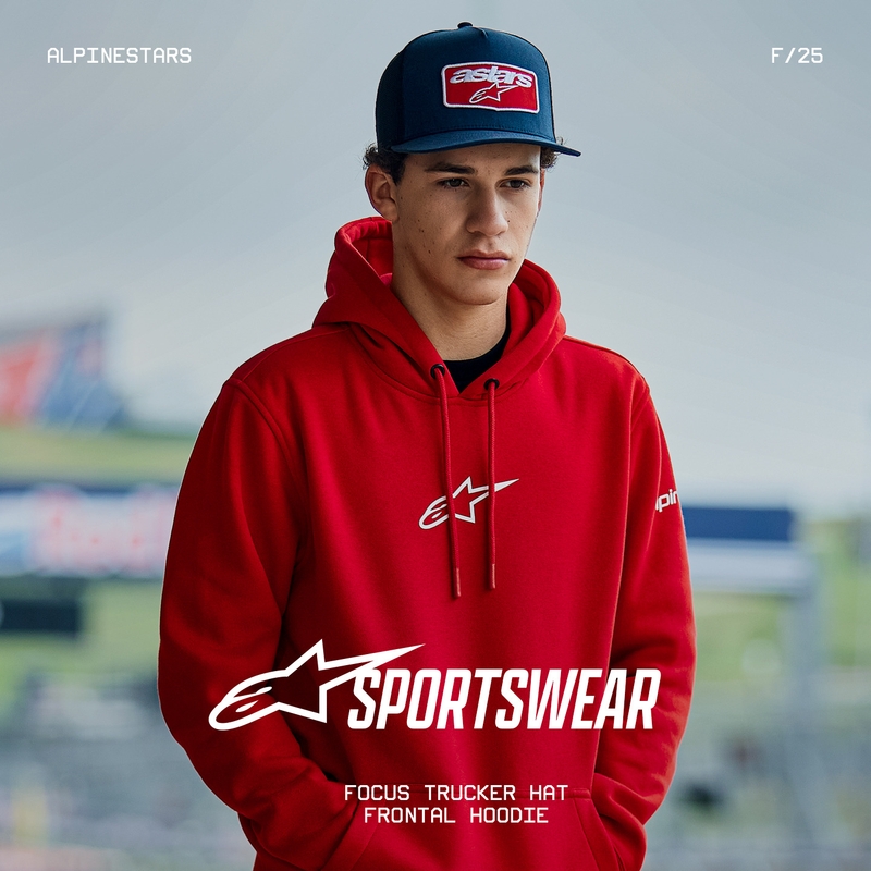 Alpinestars Frontal Hoodie sarkana