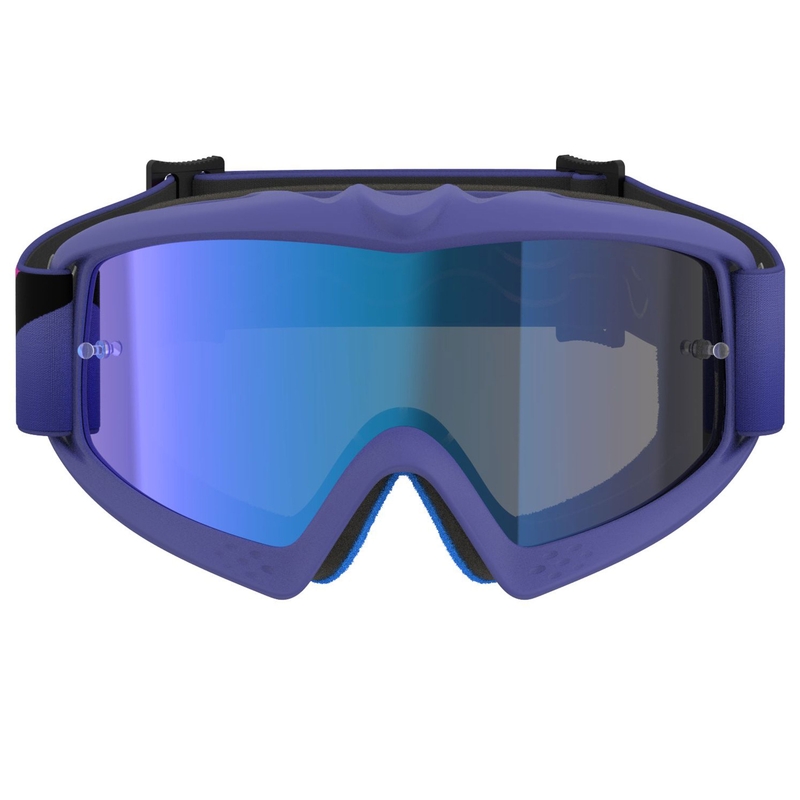 Alpinestars Vision Vision Youth Corp bērnu motokrosa brilles violeti rozā krāsā ar spoguļstikla zilu lēcu